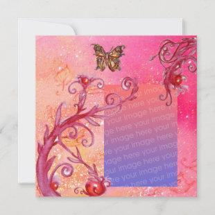 BUTTERFLY IN PINK SPARKLES  Wedding Photo Template