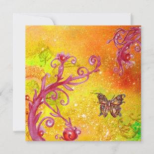 BUTTERFLY IN SPARKLES 2 , Elegant Wedding Party Invitation
