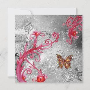 BUTTERFLY IN SPARKLES 2 ,Elegant Wedding Party Invitation
