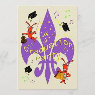 Cajun Themed Graduation Invitation