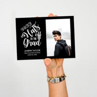 Calligraphy Hats off to the Graduate Custom Photo Announcement