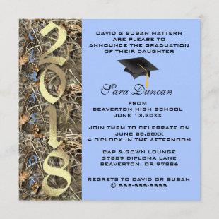 Camo Classic Elegant 2018 Graduation Invitation