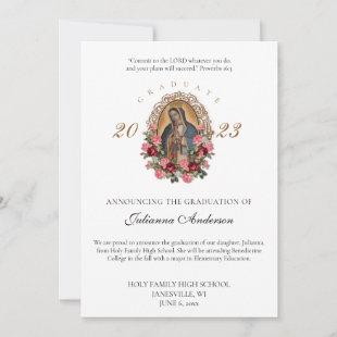 Catholic Guadalupe Graduation Announcement