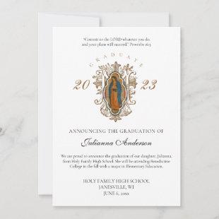 Catholic Guadalupe Graduation Announcement