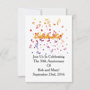 Celebrate Confetti Invitation