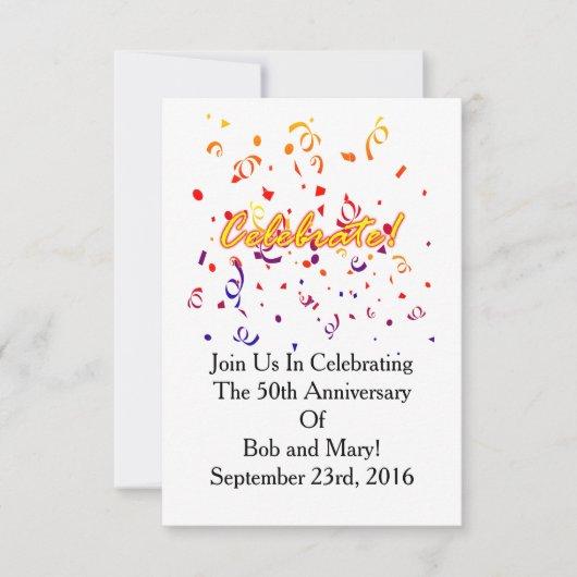 Celebrate Confetti Invitation