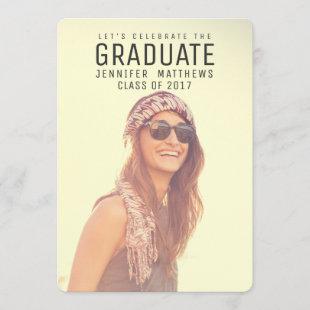 Celebrate the Graduate Photo 2017 Graduation Party Invitation