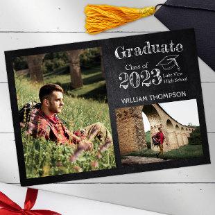 Chalkboard High School Photo Grad Announcement