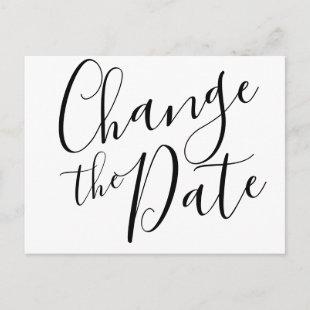 Change the Date Postponed Cancelled Event Modern Postcard