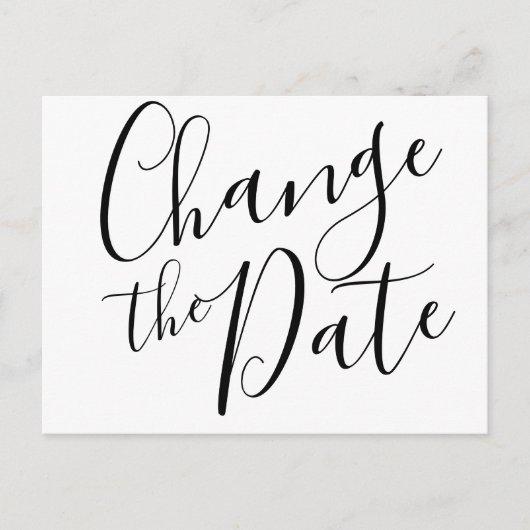 Change the Date Postponed Cancelled Event Modern Postcard