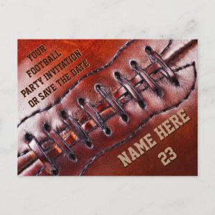 Cheap Personalized Football Invitations YOUR TEXT