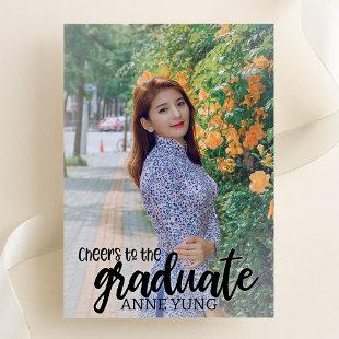 Cheers to the Graduate Photo Graduation Announcement
