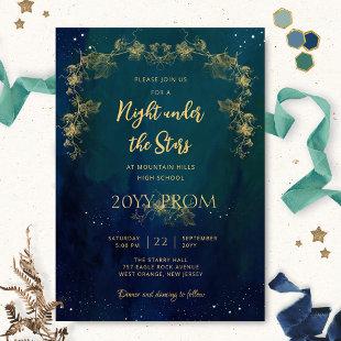 Chic A Night Under The Stars Prom Graduation Invitation