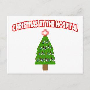 Christmas At The Hospital Holiday Postcard