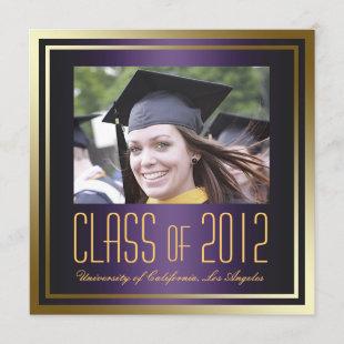 Class of 2012, Purple and Gold Graduation Invite
