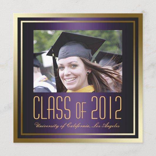 Class of 2012, Purple and Gold Graduation Invite