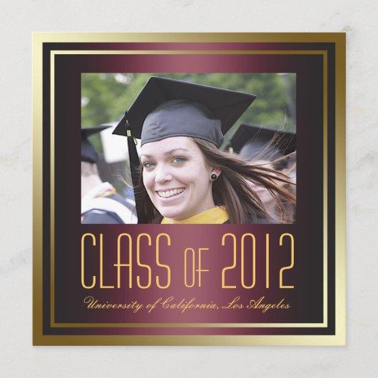 Class of 2012, Red and Gold Graduation Invite