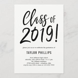 Class of 2019 EDITABLE COLOR Graduation Party Invitation