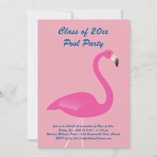 Class of 2019 Flamingo Invitation in Pink