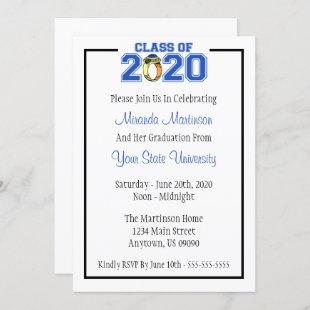 Class Of 2020 Graduation Invitation (Blue Ring)