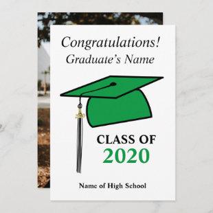 Class of 2020, Photo & Cap with High School colors Announcement