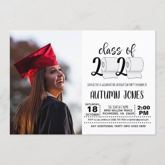 Class of 2020 Toilet Paper with Photo Invitation