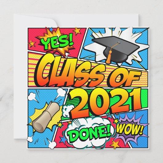 Class of 2021 Comic Book Invitation