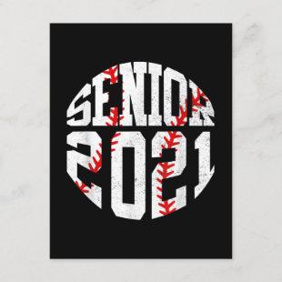 Class Of 2021 Graduate Senior 2021 Baseball Player Invitation