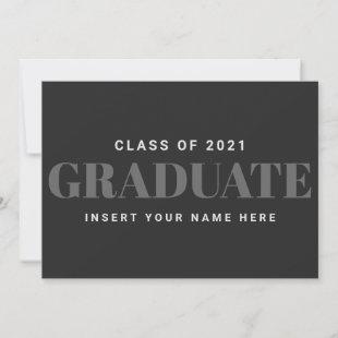 CLASS OF 2021 Modern Graduation Announcement