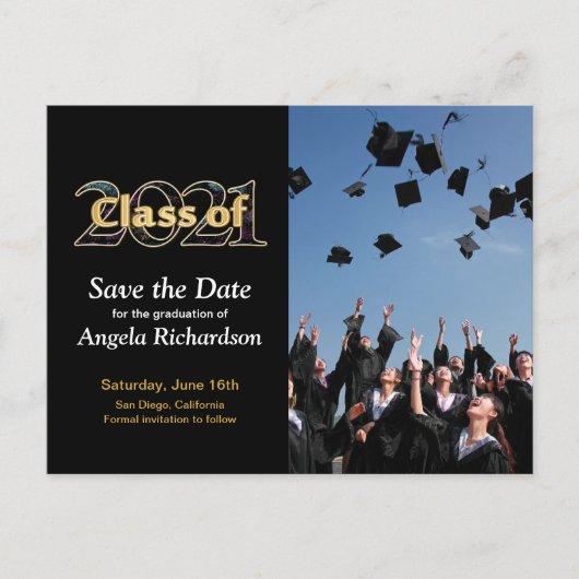 Class of 2021 Save the Date Graduation Photo Invitation Postcard