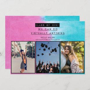 Class of 2021 Virtual High School Graduation Photo Announcement