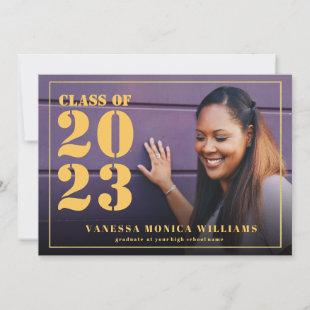 Class of 2022 Photo Graduation frame Announcement
