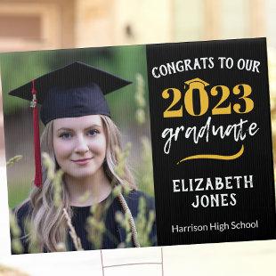 Class of 2023 Double Sided Custom Graduation Photo Sign
