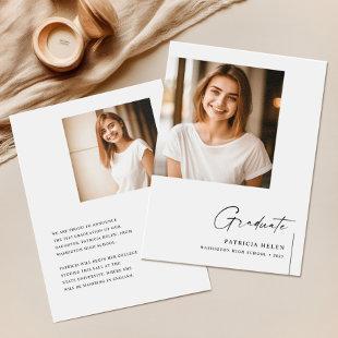 Class of 2023 Double Sided Photo Graduation Announcement