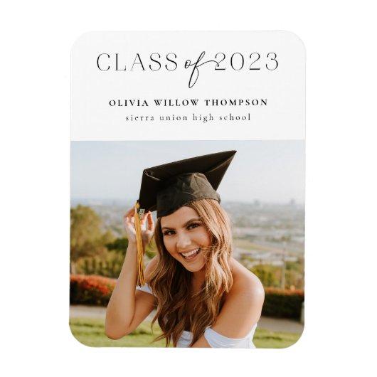 Class of 2023 Graduation Announcement Photo Magnet