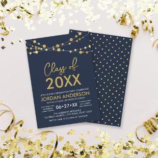 Class of 2023 Graduation Party Strings of Lights Invitation