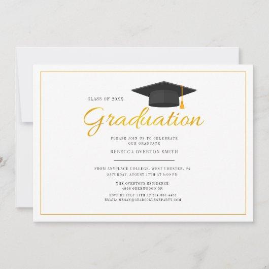 Class of 2023 Minimalist Graduation Grad Party Invitation