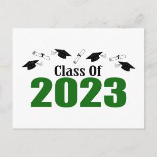 Class Of 2023 Postcard Invite (Green Caps)