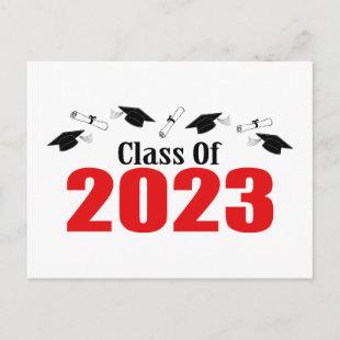 Class Of 2023 Postcard Invite (Red Caps)