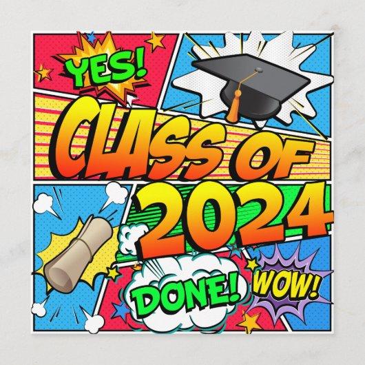 Class of 2024 Comic Book Invitation
