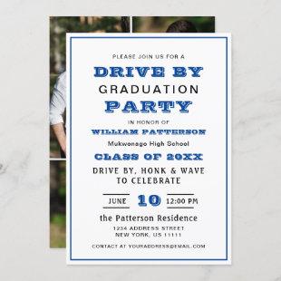 Class of 2024 DRIVE BY 4 PHOTOS Graduation Party Invitation