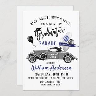 Class of 2024 DRIVE BY Graduation Party Invitation