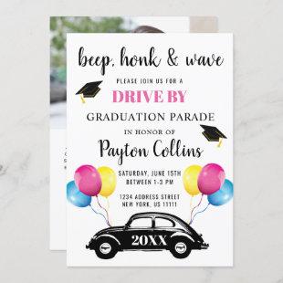Class of 2024 DRIVE BY PHOTOS Graduation Party Inv Invitation