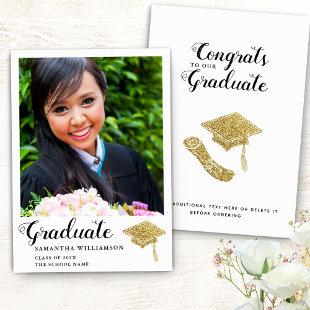 Class of 2024 Graduate Photo Girl Graduation Announcement
