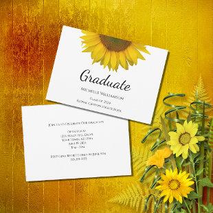 Class of 2024 Rustic Sunflower Graduation Party  Invitation