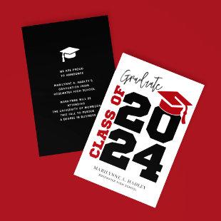 Class of 2024 Simple Graduation Announcement