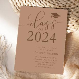 Class of 2024 Terracotta Graduation Party  Invitation
