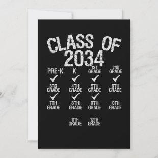 Class Of 2034 Grow With Me Graduation 5th Grade Holiday Card