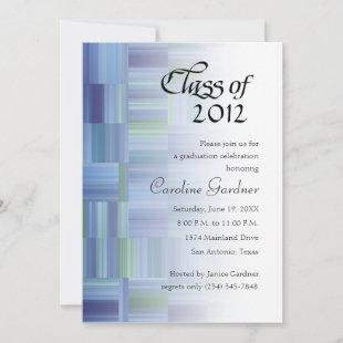 Class of 20XX  Color Blocks and Stripes Invitation