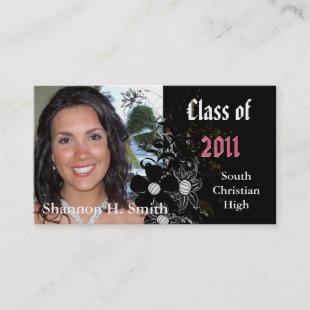 Class of Change to Current Year Graduation Senior  Calling Card
